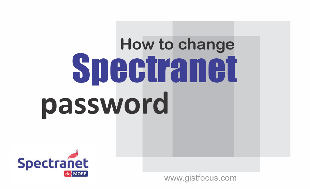 how to change spectranet password