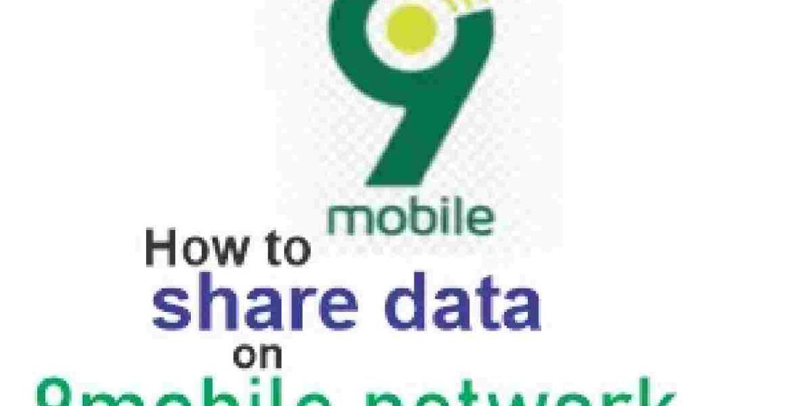 how to share 9mobile data