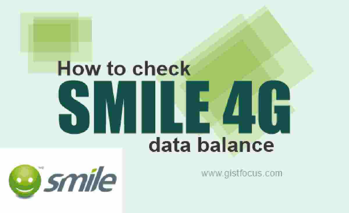 How to check smile data balance