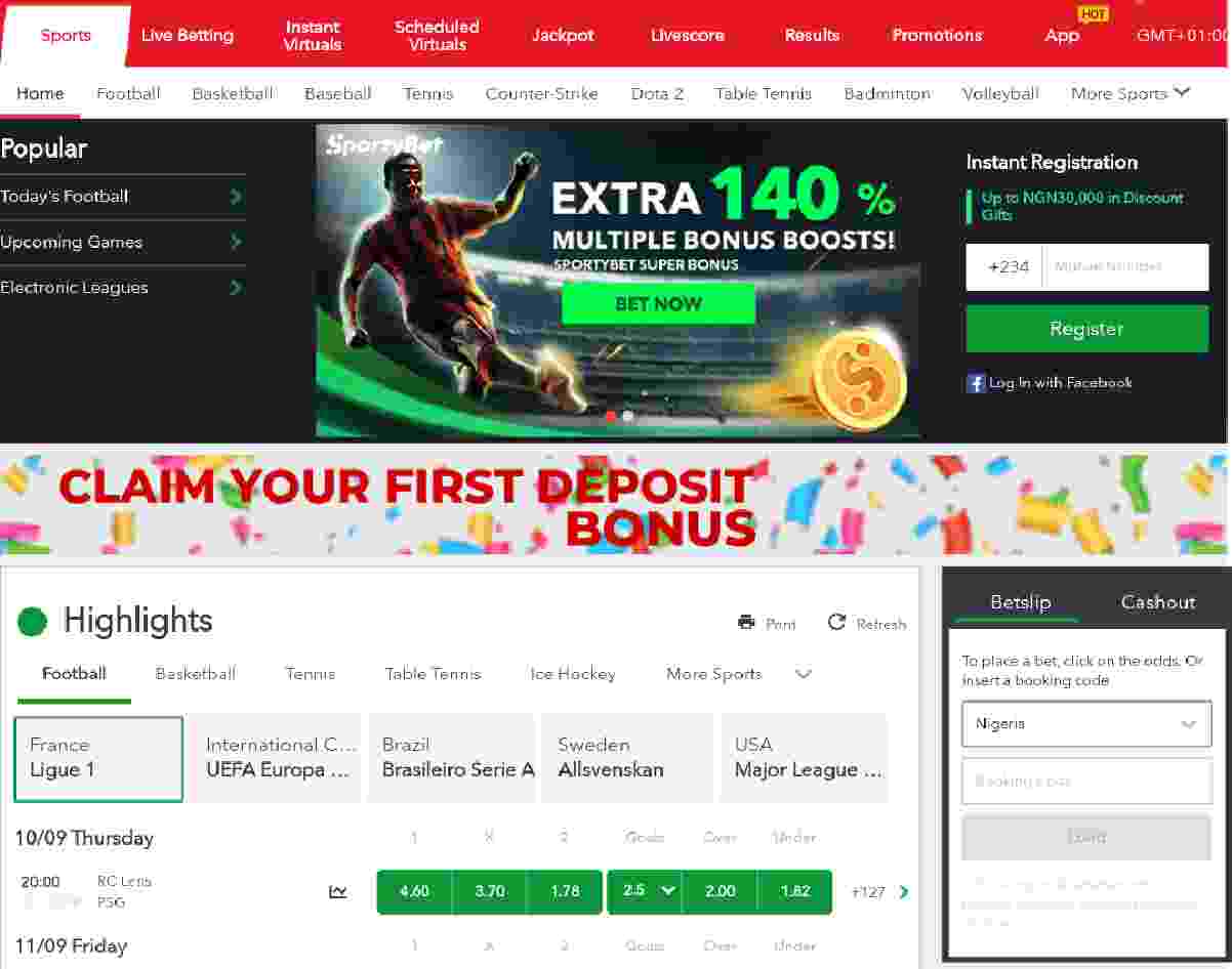 How to deposit on Sportybet