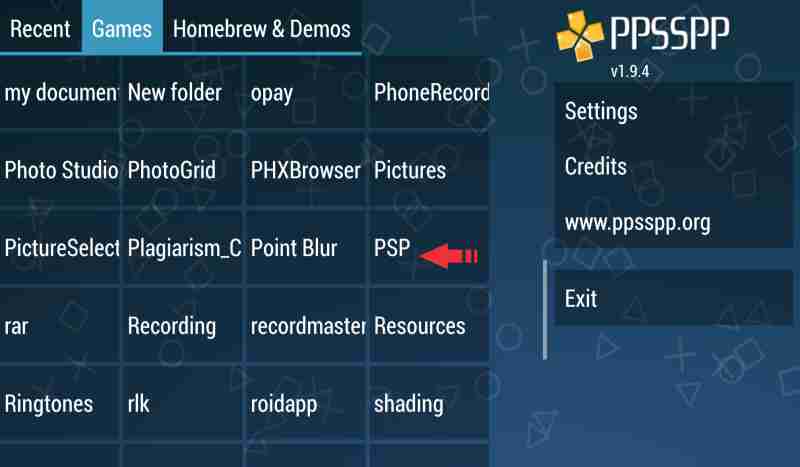 how to play psp game on android