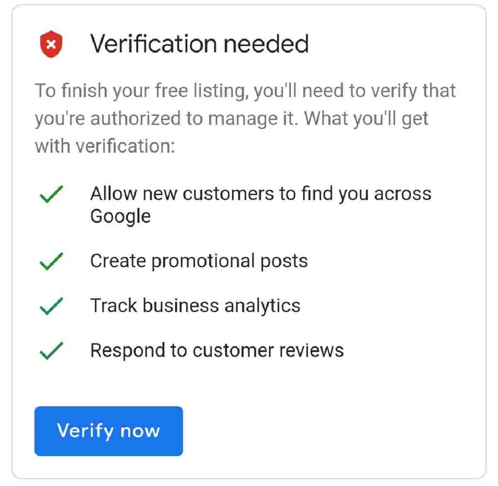 how to verify google my business listing on phone