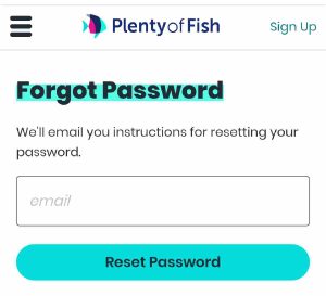 Plenty of fish pof password forgot