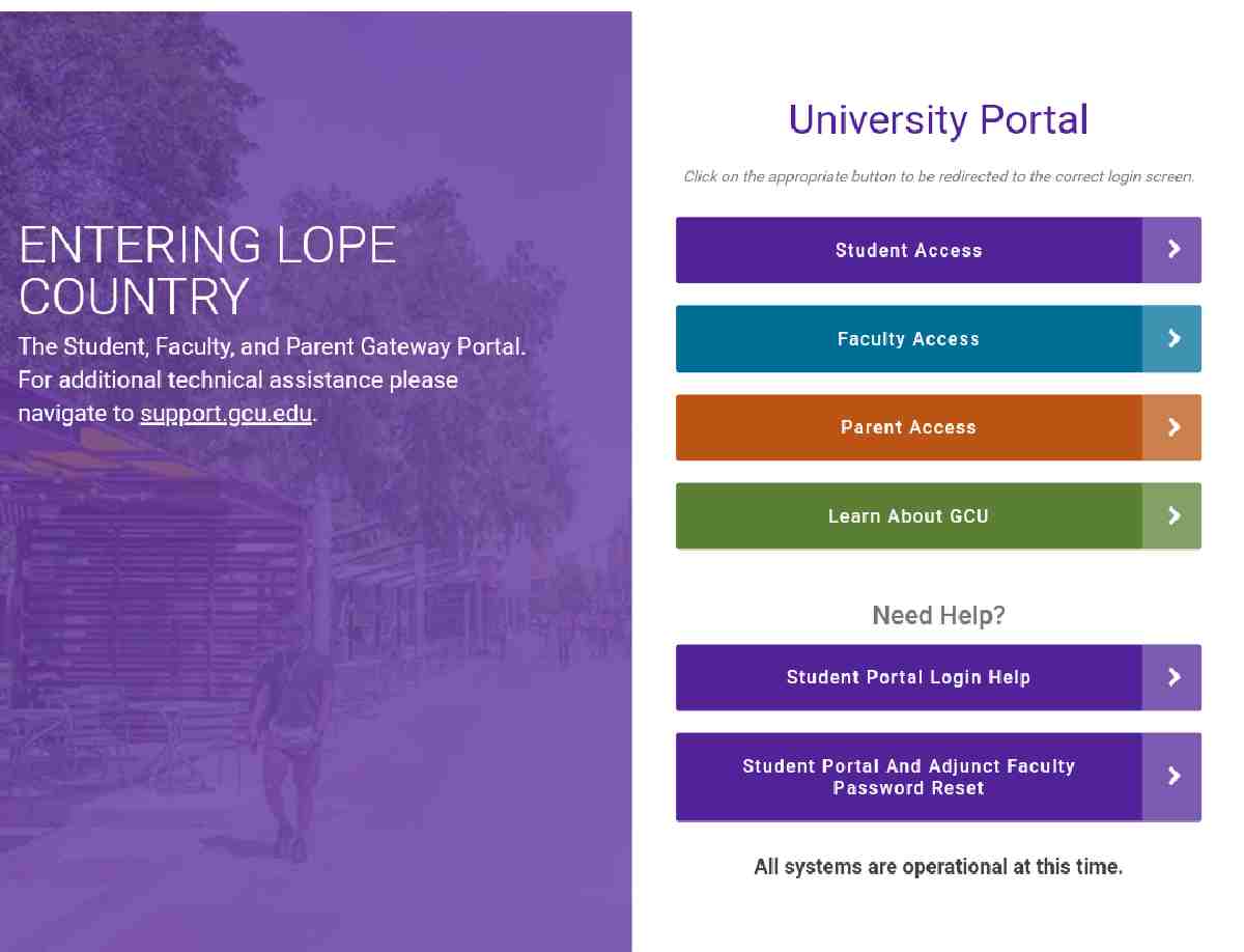 gcu student portal